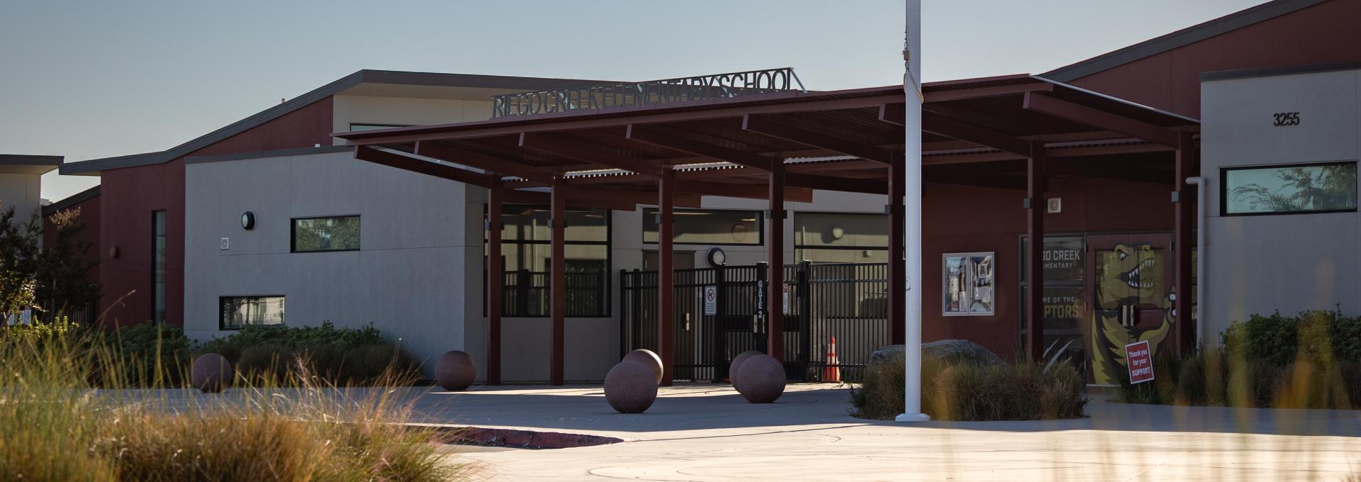 Front of Riego Creek Elementary School
